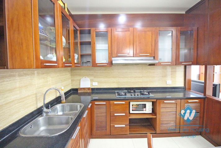Large and bright apartment for rent in Tay Ho, Hanoi. 